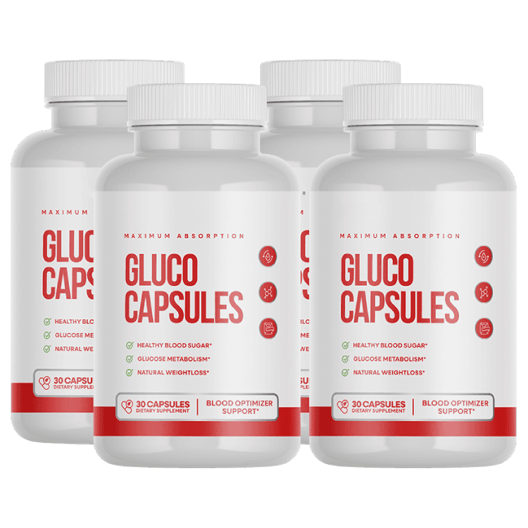 Gluco Capsules — 4 Bottles